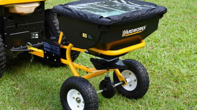 YARDWORKS 85-Pound Tow-behind Broadcast Spreader Review